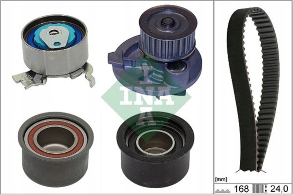 Шефлер І.НА 530 0444 30 Комплект грм з помпою для astra g, h, h gtc, speedster, zafira a, zafira b ina 530 0444 30