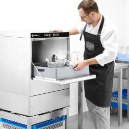 Китай WEW-SC-HP-1010290 Посудомийна машина Hendi 50x50см 400V 3 програми Дозатор Помпа CE
