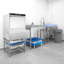 Китай WEW-SC-HP-1010290 Посудомийна машина Hendi 50x50см 400V 3 програми Дозатор Помпа CE