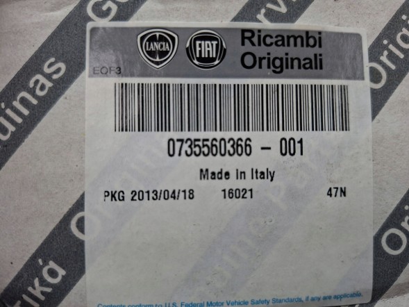 Fiat OE S26340736 ШКІРЯНЕ КЕРМО 735560366 FIAT 500L 2012-