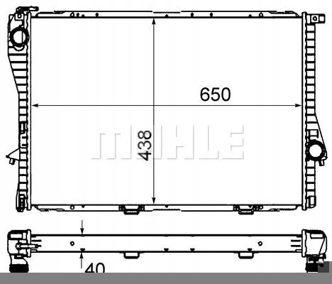 Mahle CR 295 000S Охолоджувач води cr 295 000s mahle bmw 5 7 z8 e38