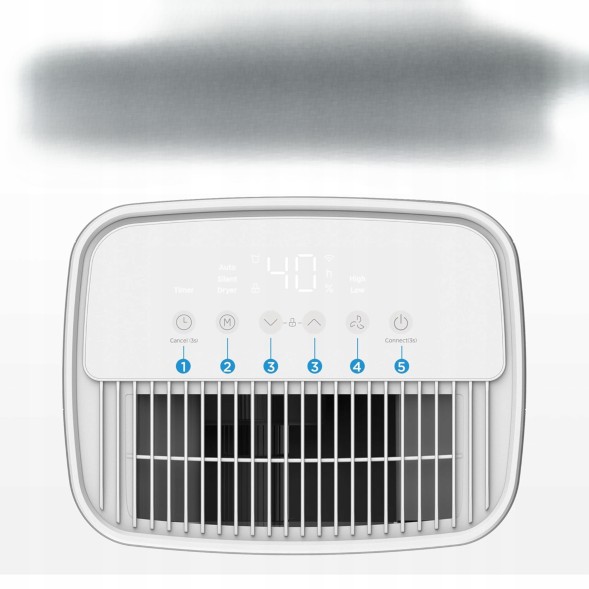 Невідомий MDDOZ-12DEN7-QA3 Осушувач повітря midea 12л, 35м², тихий, з додатком, резервуар 2,1л, smart