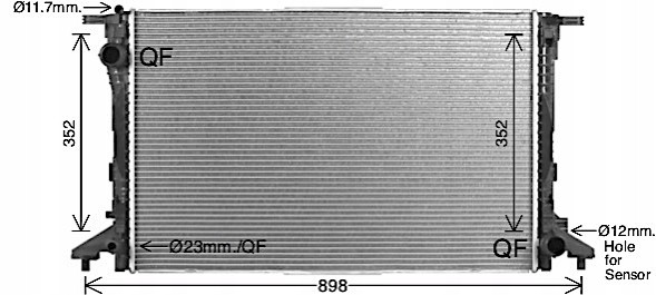 AVA Quality cooling AI2441 Охолоджувач, система охолодження двигуна ava quality cooling ai2441
