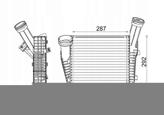 Mahle CI 142 000P Mahle ci 142 000p охолоджувач наддувочного повітря