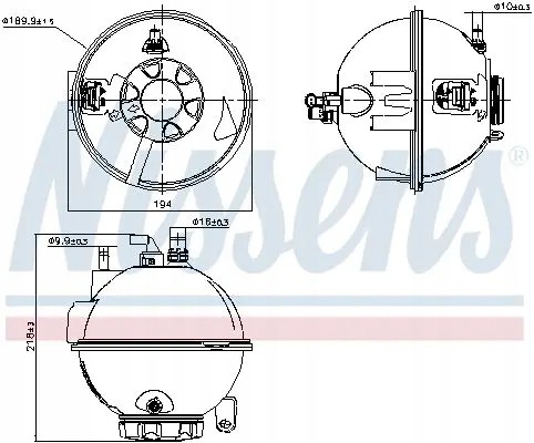 Nissens 996267 Розширювальний бачок охолодження 996267 nissens