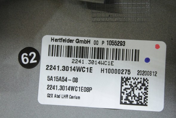BMW OE 5A15A54 51165A15A54 #62 КОРПУС ДЗЕРКАЛА ПРАВИЙ BMW G42 G20 G21 G22 G23 G26 C5Z CERIUMGRAY