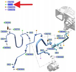 Ford OE JR3B-19972-EB JR3Z19972D ТРУБКА КОНДИЦІОНЕРА 5.0 FORD MUSTANG Mk6 2017- OE 2432406 _ JR3B-19972-EB