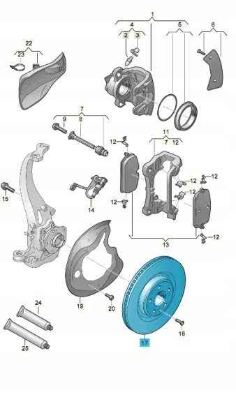Audi OE НОВИЙ ОРИГІНАЛЬНИЙ AUDI 8B3615302A ГАЛЬМІВНИЙ ДИСК (ВЕНТИЛЬОВАНИЙ)