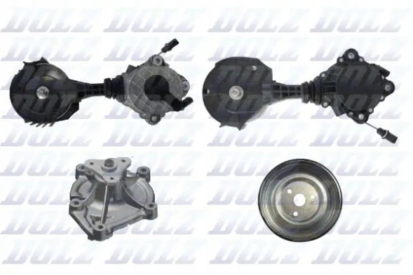 Dolz KD174T Водяний насос+ зест клинового ременя kd174t dolz