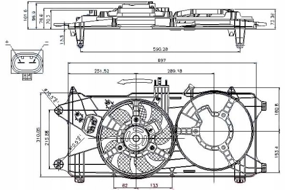 Nissens 85131/NIS Nissens вентилятор радіатора (з корпусом) fiat dobl + помічник водія #28