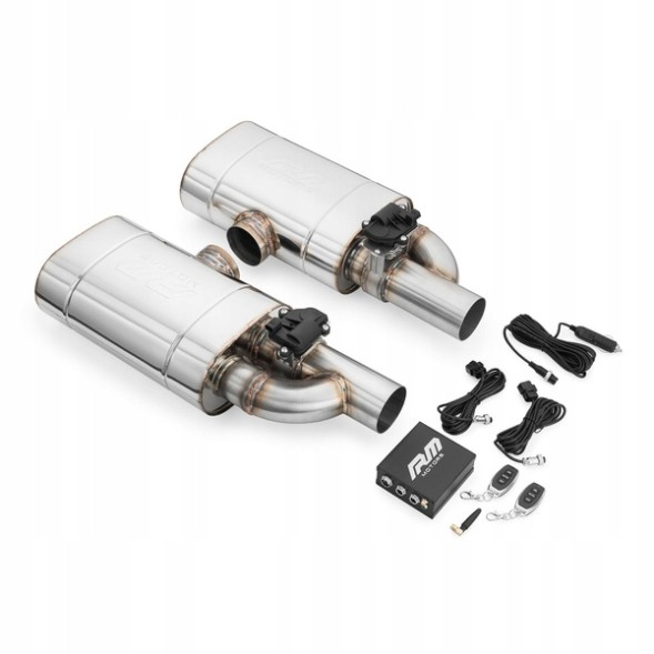RM Motors PROM.2XEV04/76/350 Комплект поперечних глушників з клапаном