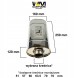 WLM Customs WLM-MUF-120/160-OWx250 Спортивний глушник наскрізний WLM 120/160 Овал, довжина 250 мм, нержавіюча сталь INOX