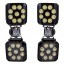 Mizar 05085 4x Робоча LED фара 12V 24V 9-LED 6500лм вигнута Laytz + 2x кріплення