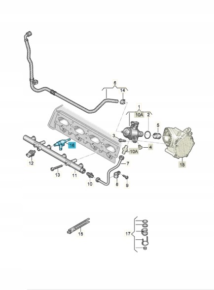 Volkswagen OE 06K906036AF Запчастина ASO VW AUDI SKODA