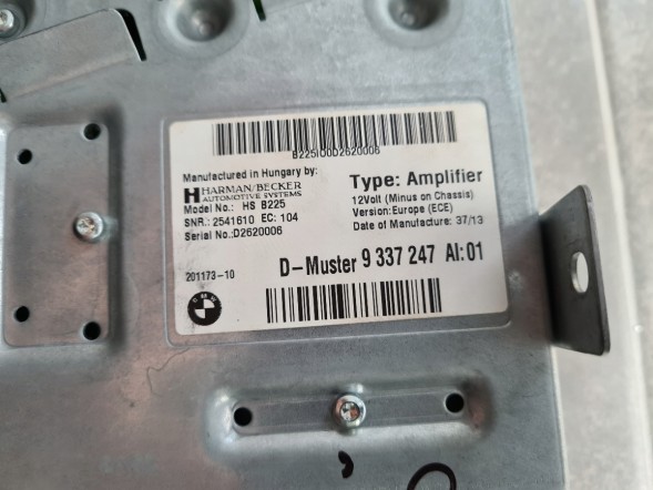BMW OE 9337247 BMW BMW i8 ПІДСИЛЮВАЧ HARMAN KARDON 9337247