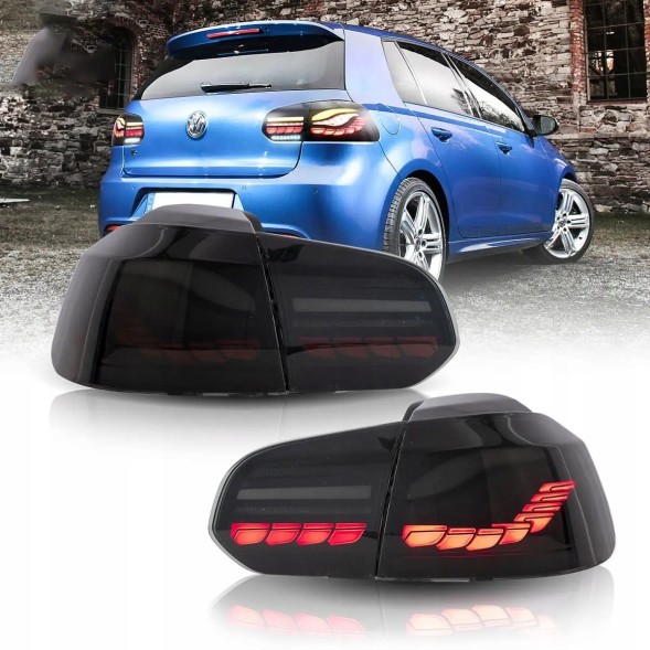VLAND LDVWU9 9518918E mhm Лампи задні kpl Full Led Neon Oled Тюнінг Black VW Golf VI 6 5к0 2008-2013