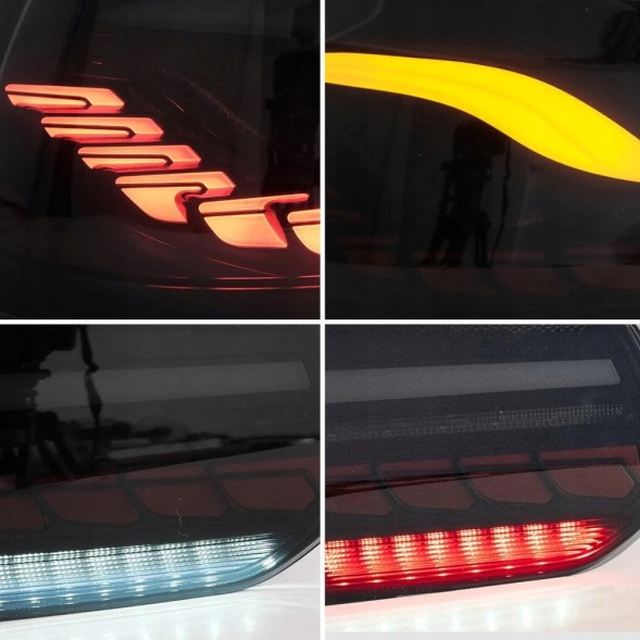 VLAND LDVWU9 9518918E mhm Лампи задні kpl Full Led Neon Oled Тюнінг Black VW Golf VI 6 5к0 2008-2013