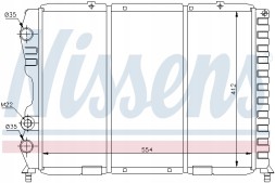 Nissens 60033 Радіатор, система охолодження двигуна nissens 60033