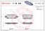 P54034 BREMBO Комплект гальмівних колодок з 4 шт дисків