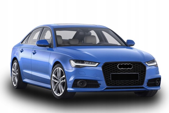 Китай AUDI A6 C7 GRILL ATRAPA CHŁODNICY PLASTER MIODU 14-18 PDC CZARNY POŁYSK Решітка радіатора Audi A6 C7 2014-2018 чорний глянець стільники