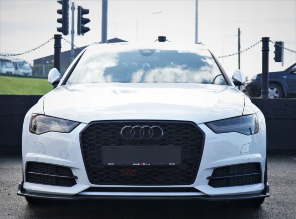 Китай AUDI A6 C7 GRILL ATRAPA CHŁODNICY PLASTER MIODU 14-18 PDC CZARNY POŁYSK Решітка радіатора Audi A6 C7 2014-2018 чорний глянець стільники