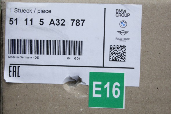 BMW OE 5A32787 51115A32787 НАКЛАДКА НА ПЕРЕДНІЙ БАМПЕР BMW iX I20, СРІБЛЯСТА