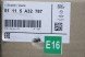 BMW OE 5A32787 51115A32787 НАКЛАДКА НА ПЕРЕДНІЙ БАМПЕР BMW iX I20, СРІБЛЯСТА