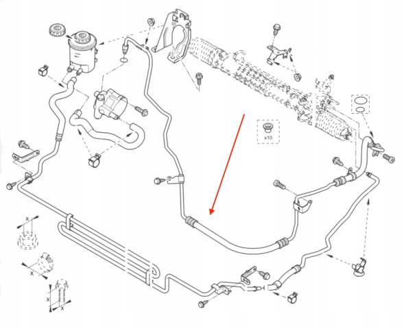 EACS 497190001R Лагуна 3 2.0 dci шнур гідропідсилювача 497190001r