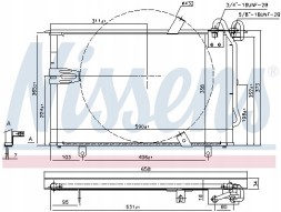 Nissens 94408 Охолоджувач кондиціонера - nissens 94408