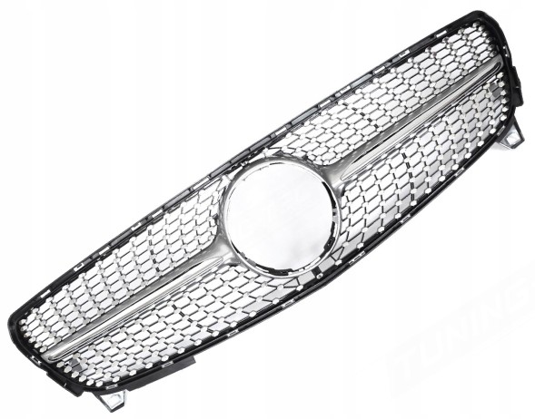Tuning-Tec TTGRMEK4 РЕШІТКА РАДІАТОРА ДЛЯ MERCEDES W176 15-18 СРІБЛЯСТИЙ ХРОМ DIAMOND STYLE