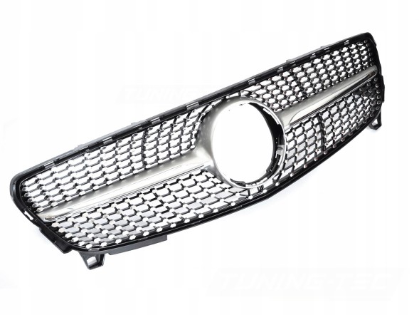 Tuning-Tec TTGRMEK4 РЕШІТКА РАДІАТОРА ДЛЯ MERCEDES W176 15-18 СРІБЛЯСТИЙ ХРОМ DIAMOND STYLE