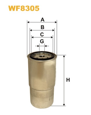 WF8305 WIX FILTERS Фільтр паливний