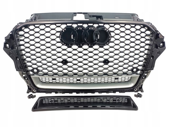 PA 8V5853651 PLASTER MIODU QS РЕШІТКА РАДІАТОРА AUDI A3 8V СТИЛЬ RS3 СОТОВА 2012 2013 2014 2015 2016
