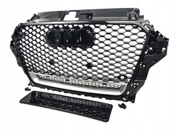 PA 8V5853651 PLASTER MIODU QS РЕШІТКА РАДІАТОРА AUDI A3 8V СТИЛЬ RS3 СОТОВА 2012 2013 2014 2015 2016