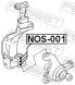 NOS 001 FEBEST РЕМКОМПЛЕКТ ВАЖЕЛЯ ПІДВІСКИ 3 PCS