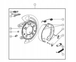 Dodge OE K52113468AF КОМПЛЕКТ ЗАДНІХ ГАЛЬМІВ DODGE RAM1500 З ДИСКАМИ MOPAR OE 52113468AF
