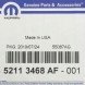 Dodge OE K52113468AF КОМПЛЕКТ ЗАДНІХ ГАЛЬМІВ DODGE RAM1500 З ДИСКАМИ MOPAR OE 52113468AF