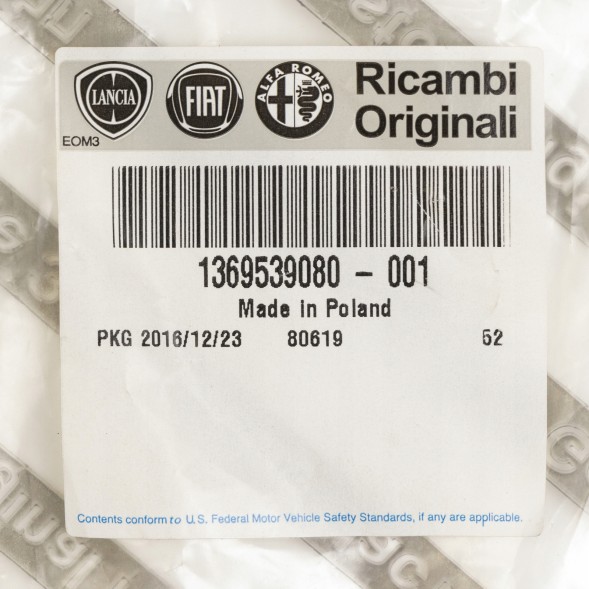 Fiat OE 1369539080 Fiat oe 1369539080 шнур еластичний, теплообмінник - опалення