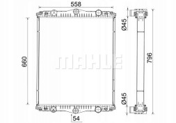 Mahle CR 2583 001S Радіатори охолодження mahle cr 2583 001s