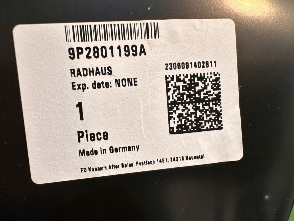 Porsche OE 98150149501 JACANT94 PORSCHE 981 BOSXTER НАДКОЛЕСО ВНУТРІШНЯ ПОРОЖНИНА КОЛЕСА ЛІВА ЗАДНЯ 98150149501