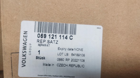 Audi OE 059121114C Новий оригінальний ремкомплект терморегулятора vw audi 059121114c 3.0tdi