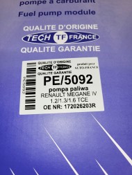 Tech-France PE/5092 * Паливний насос в комплекті Renault Megane IV Talisman PE/5092 172026203R