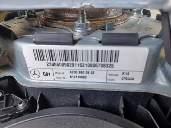 Mercedes-Benz OE MERCEDES SL R230 W230 230 ПОДУШКА AIRBAG ВОДІЯ КЕРМА A2308600902