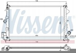 Nissens 63123 Радіатор охолодження 63123 nissens opel signum vectra