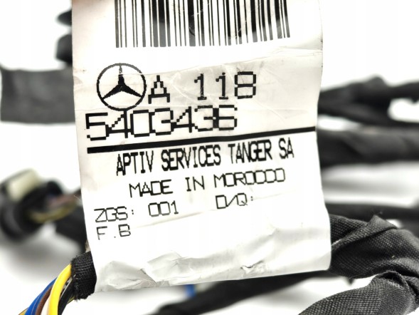 Mercedes-Benz OE A1185403436 ПРОМІНЬ КАБЕЛЬ ДАТЧИКІВ ПАРКУВАННЯ PDC ПЕРЕДНІЙ MERCEDES CLA W118 C118 X118