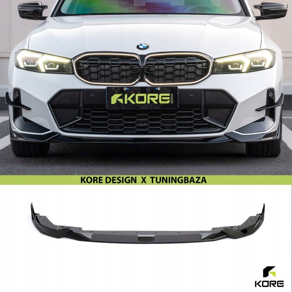 Китай KR0132011 СПЛІТТЕР ПЕРЕДНЬОГО БАМПЕРА BMW 3 Серія G20 LCI ABS Чорний Сапфір KORE