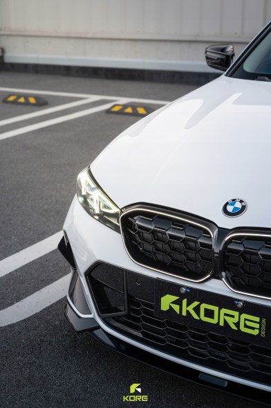 Китай KR0132011 СПЛІТТЕР ПЕРЕДНЬОГО БАМПЕРА BMW 3 Серія G20 LCI ABS Чорний Сапфір KORE