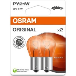 7507 2BL OSRAM Автолампа Osram PY21W 12V BAU15s к т 2 шт