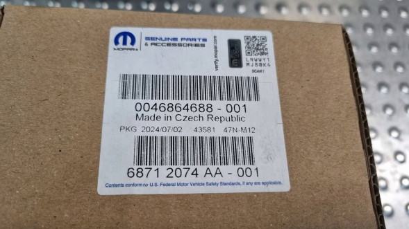 Fiat OE STACYJKA KLUCZYK BLOKADA FIAT DUCATO 06- 46864688 68712074AA NOWY ORYGINAŁ Стаціонер ключ блокування fiat ducato 06- 46864688 68712074aa новий оригінал