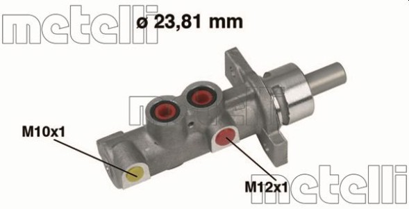 05 0358 METELLI Циліндр гідравлічний гальмівний